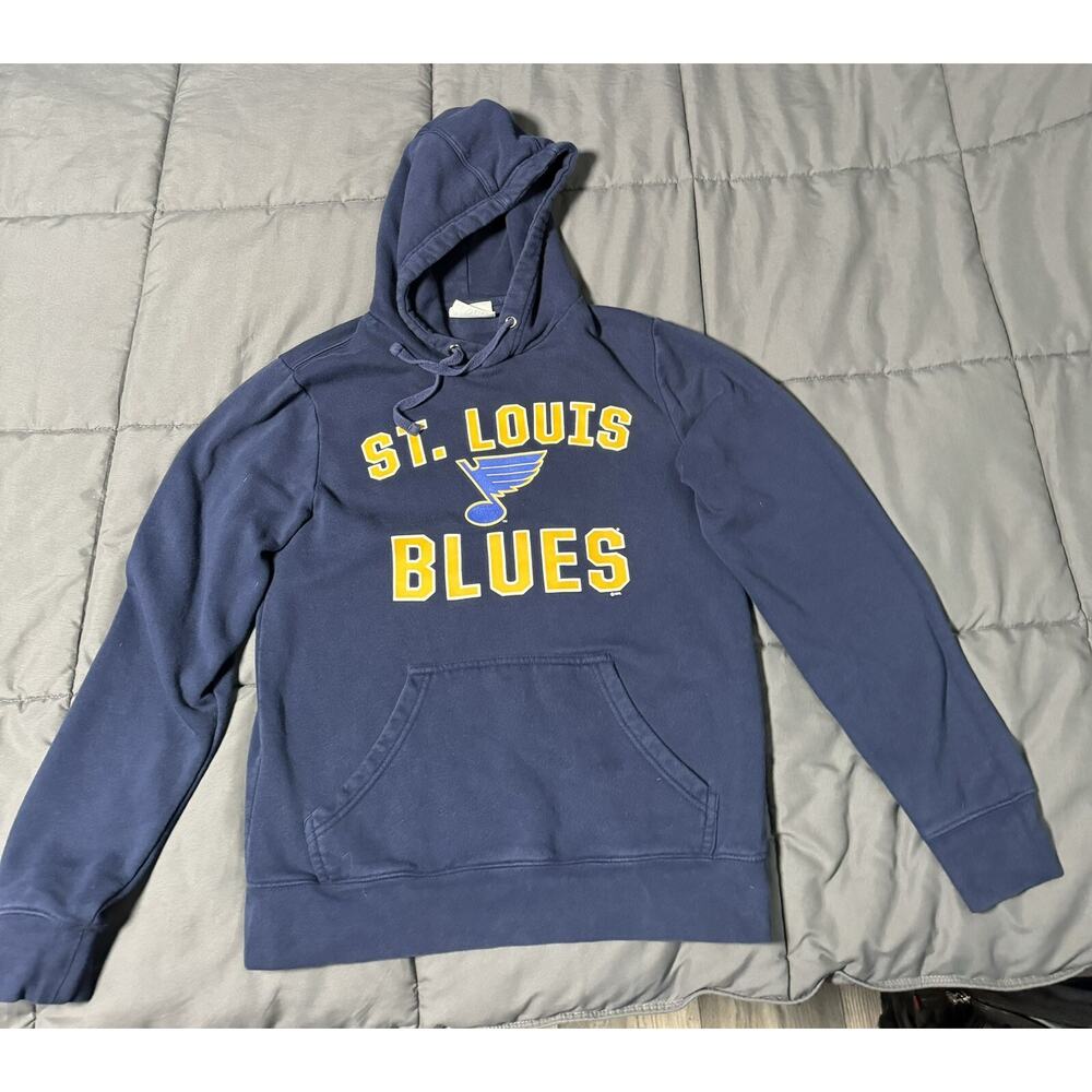 Fanatics St Louis Blues Hoodie Small Blue Pullover Sweatshirt NHL